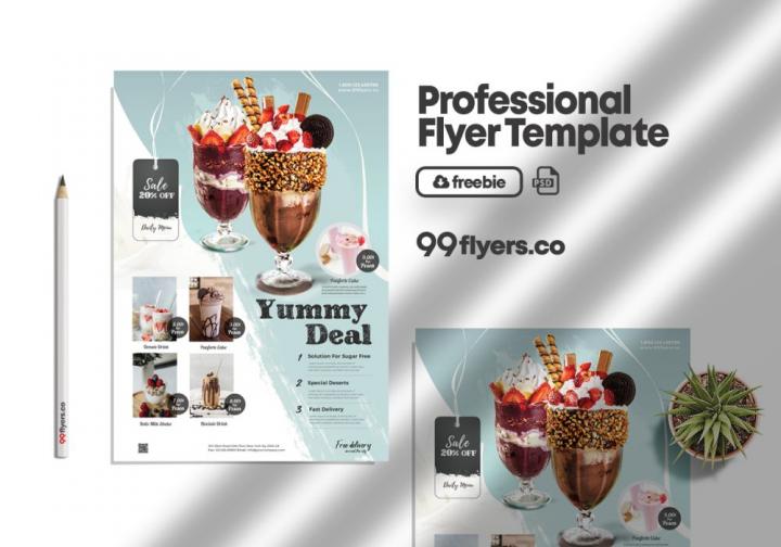 Free Product Sale & Promotion Flyer Template in PSD