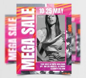 Free Sale Now Flyer Template in PSD