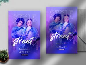 Free Street Style Fashion Flyer Template in PSD