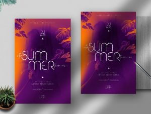 Free Summer Time Flyer Template in PSD