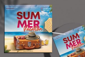 Free Summer Vacation Flyer Template in PSD