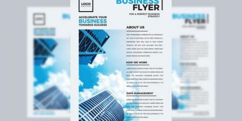 Modern Design Free Business Flyer in PSD