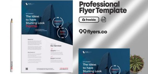 Free Corporate Business Flyer Template in PSD
