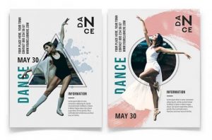 Free Dance Minimal Flyer Template in PSD