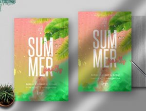 Free Summer Finally Flyer Template in PSD