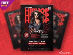 Hip Hop Night Free PSD Flyer Template
