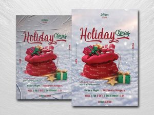 Free Christmas Day Event Flyer Template in PSD