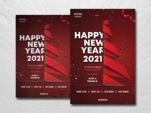 Free Happy NYE Eve Flyer Template in PSD