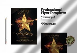 Free Luxury Christmas Invitation 2020 Flyer Template in PSD