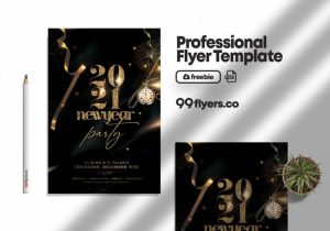 Free New Years Eve Event Flyer Template in PSD