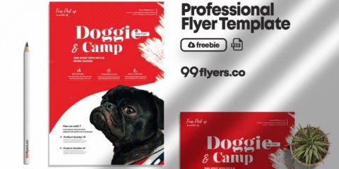 Free Pet Daycare Flyer Template in PSD