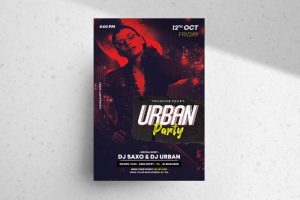 Free Urban Party Flyer Template in PSD