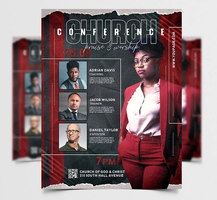 Church Conference Free Flyer Template (PSD)