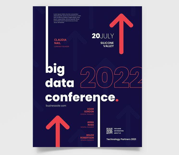Free Business Conference Flyer Template (PSD)