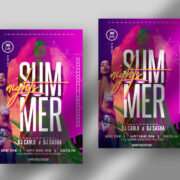 Summer Nights Free Flyer Template (PSD)