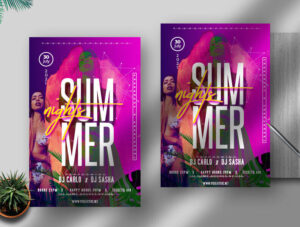 Summer Nights Free Flyer Template (PSD)