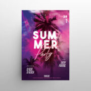Tropical Vibes 2021 Free Flyer Template (PSD)