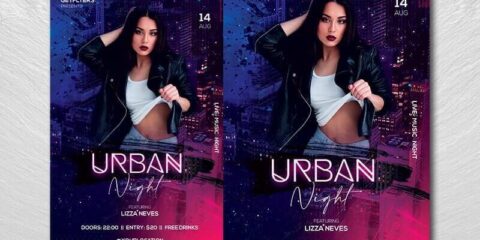 Urban Club Event Free Flyer Template (PSD)