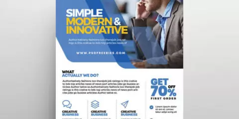 Business Corporate Ads Free Flyer Template (PSD)