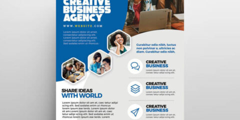 Creative Corporate Marketing Free Flyer Template (PSD)