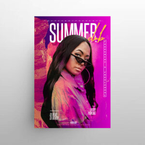 Summer Night Vibes Free Flyer Template (PSD)