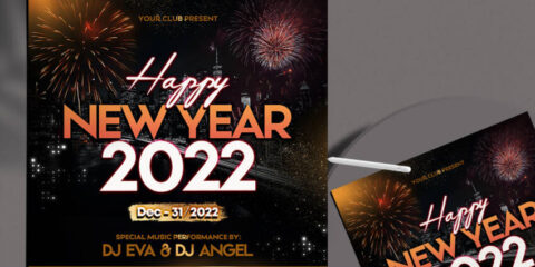 Free New Year 2022 Instagram PSD Banner