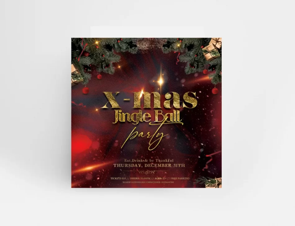 The Christmas Event 2021 Free PSD Flyer Template