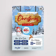 Christmas Winter Sale Free PSD Flyer Template