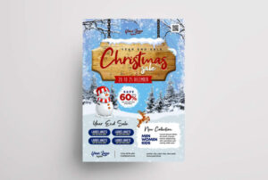 Christmas Winter Sale Free PSD Flyer Template