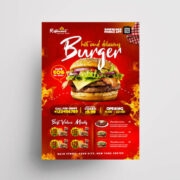 Fast Food Ad Free PSD Flyer Template (PSD)