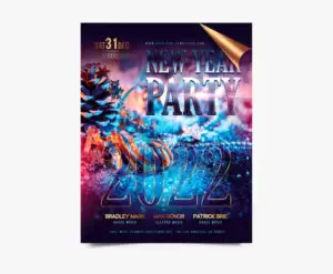 Free New Years Eve 2022 Flyer Template (PSD)