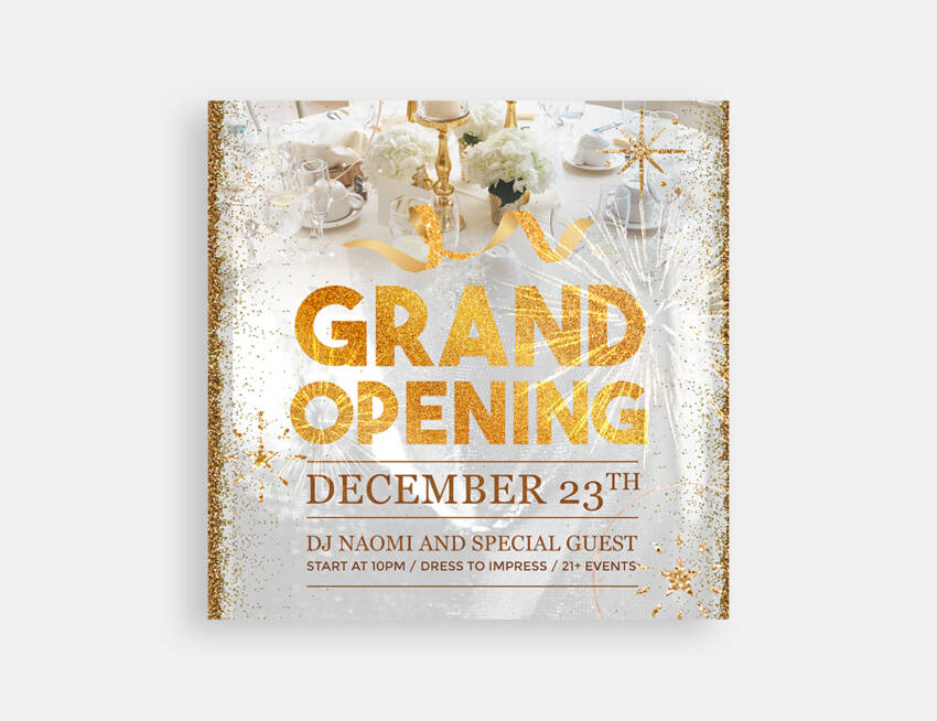 Grand Opening Free Instagram Banners (PSD)