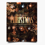 Happy Christmas Invitation Free PSD Flyer Template