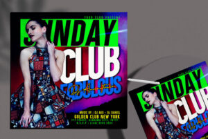 Hot Club Party Free Instagram Banner (PSD)