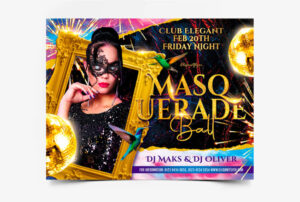 Masquerade Ball 2022 Free PSD Flyer Template
