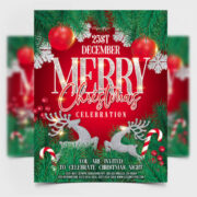 Merry Christmas Free PSD Flyer Template