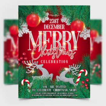 2022 Classic Christmas Vibe Free PSD Flyer Template - PSDFlyer