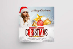 Merry Christmas Party Free PSD Flyer Template
