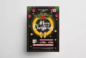 Merry Christmas Party Free PSD Flyer Template