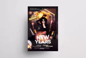 NYE Eve Party Free PSD Flyer Template