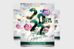 New Year 2022 Free PSD Flyer Template