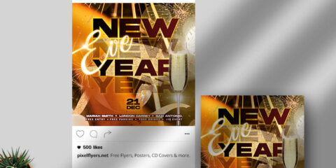 The New Year Vibe Free Instagram Banner Template