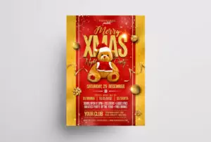 X-Mas Toys Sale Free PSD Flyer Template