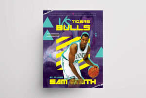 Basketball Ad Free PSD Flyer Template