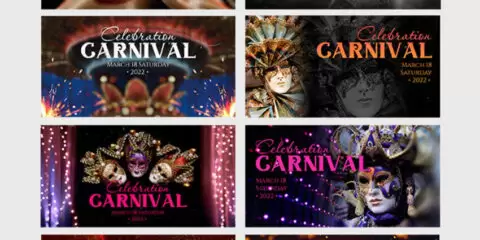 Carnival Events Free Facebook Banners Set