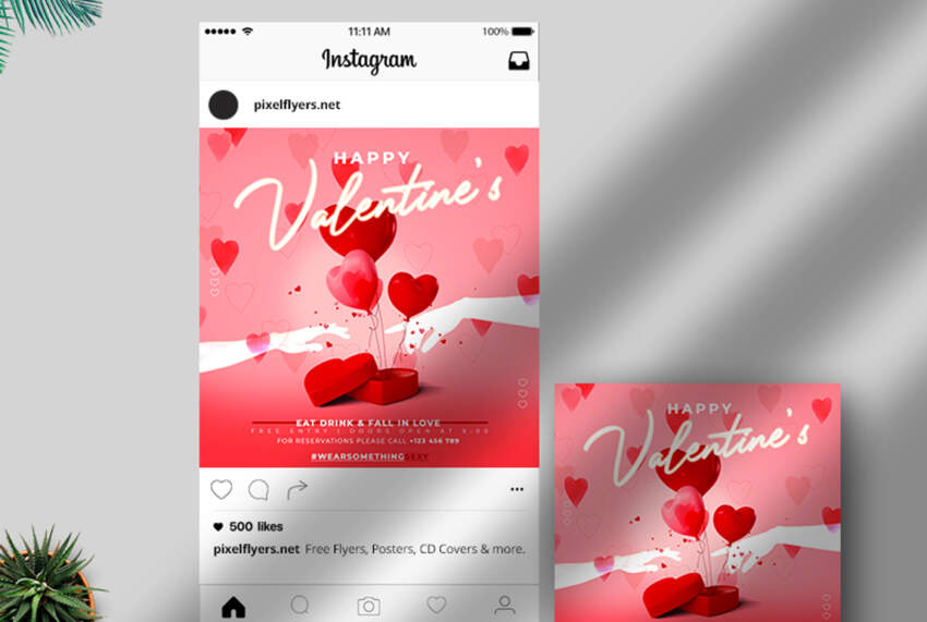 Free Valentine's Day Event Instagram Banner