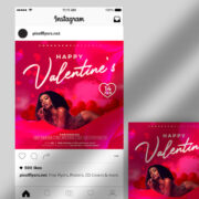 Hot Valentine's Event Free Instagram Banner