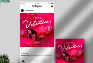 Hot Valentine’s Event Free Instagram Banner