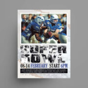 Super Bowl Free PSD Flyer Template