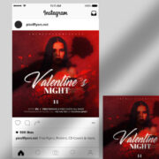 Valentine’s Glamour Night Free Instagram Banner